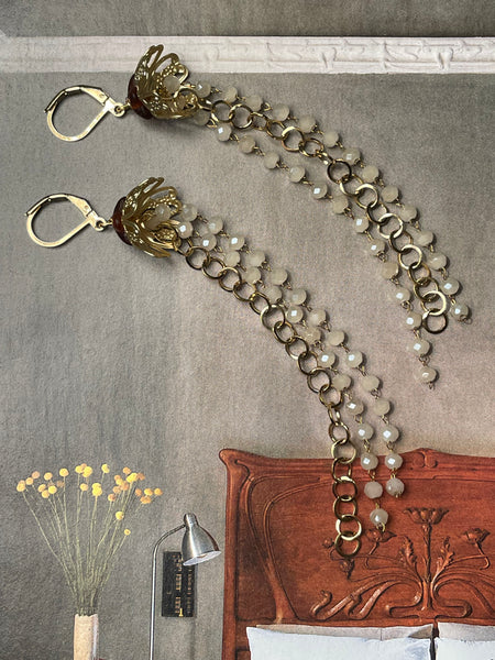 Orecchini tre catenelle