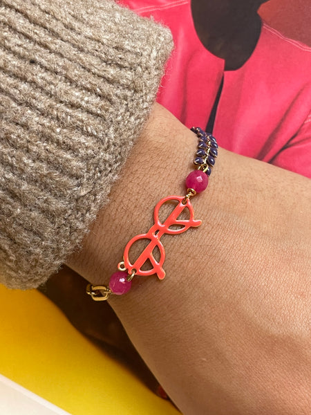 Bracciale con occhiali