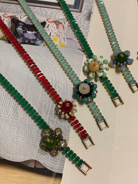 Bracciali piccoli castoni in cristallo ￼
