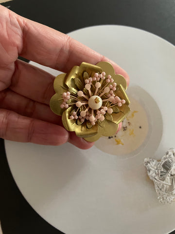 Spilla fiore e fiorellini