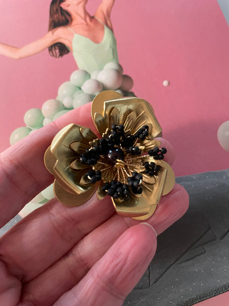 Spilla fiore e fiorellini