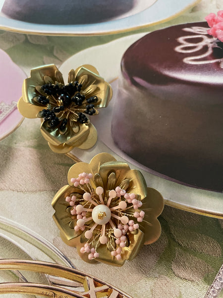 Spilla fiore e fiorellini