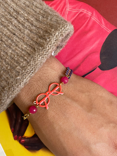 Bracciale con occhiali