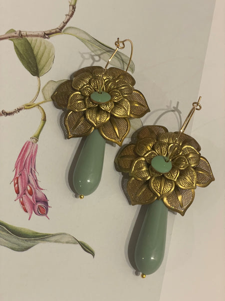 Orecchini filigrana tripla e goccia