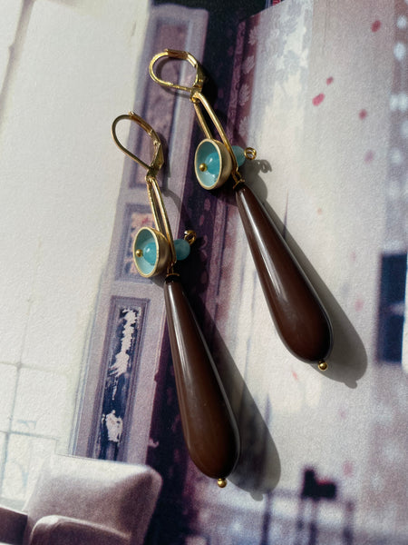 Orecchini concavo piccolo e goccia