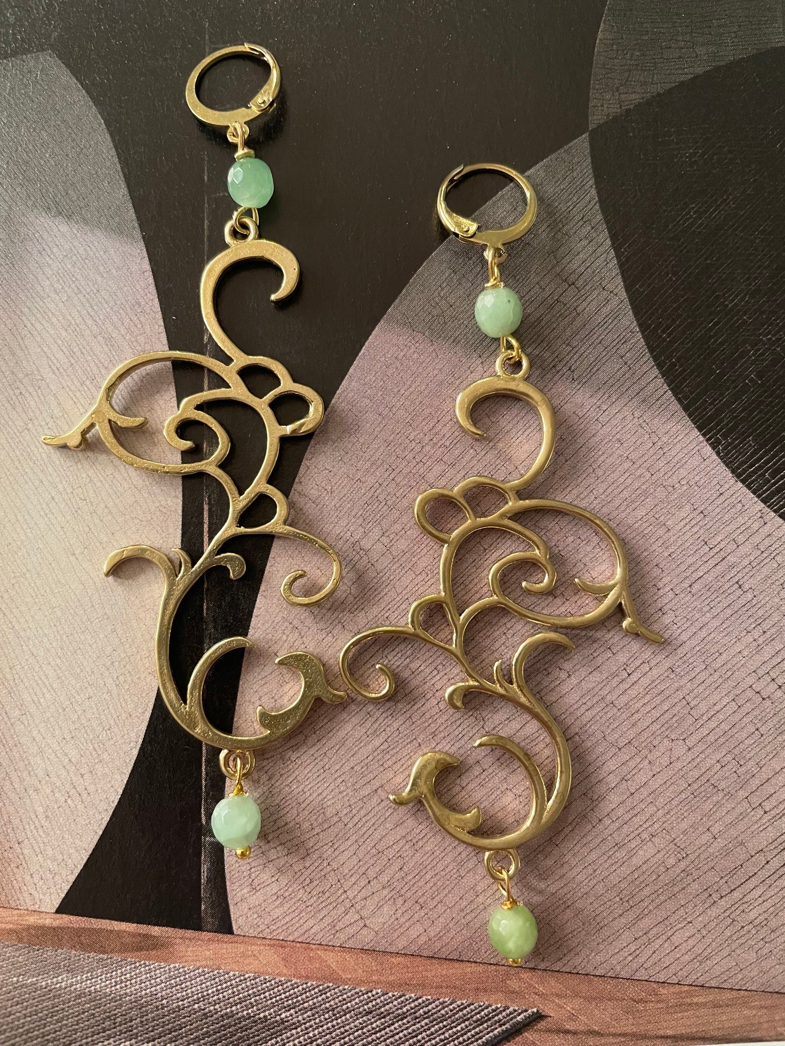 Orecchini fregio dorato