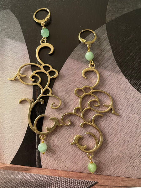 Orecchini fregio dorato