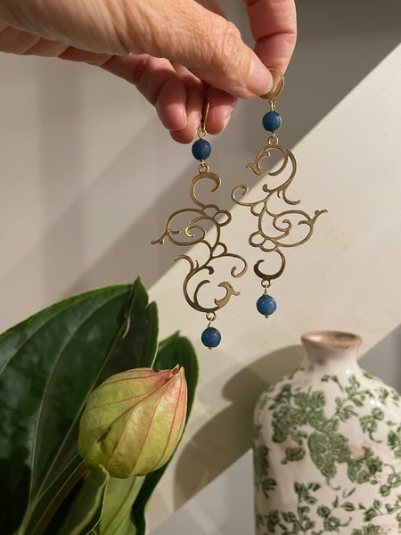 Orecchini fregio dorato