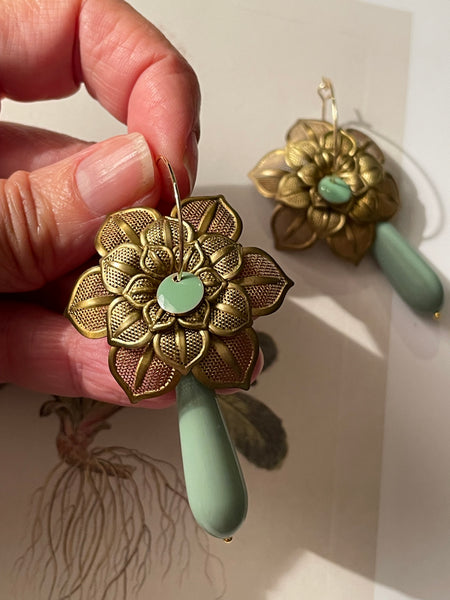 Orecchini filigrana tripla e goccia