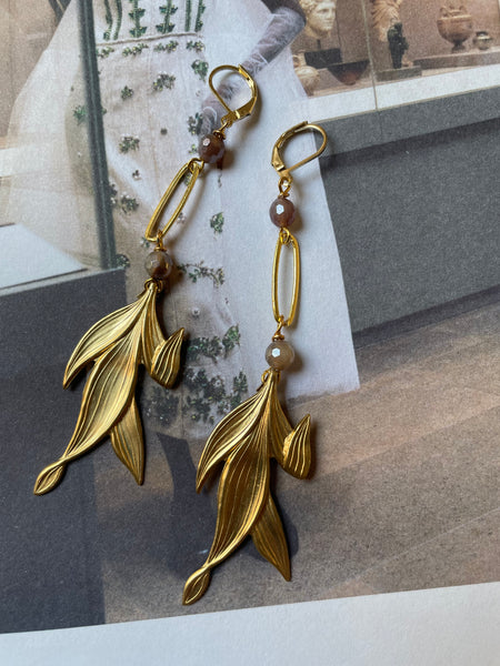 Orecchini spiga decò