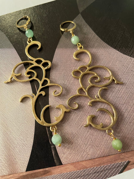 Orecchini fregio dorato