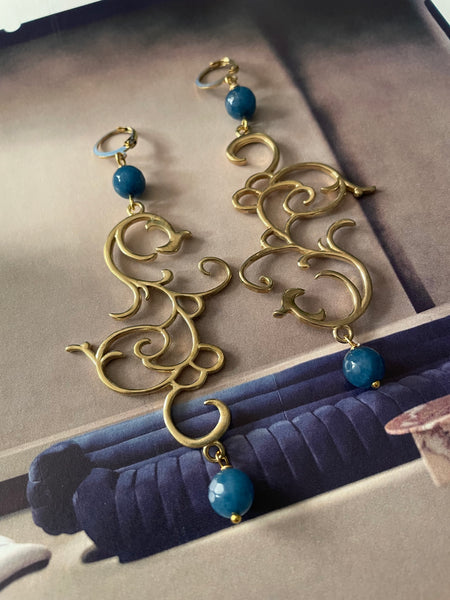 Orecchini fregio dorato