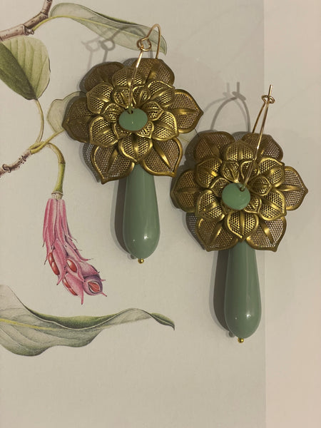 Orecchini filigrana tripla e goccia