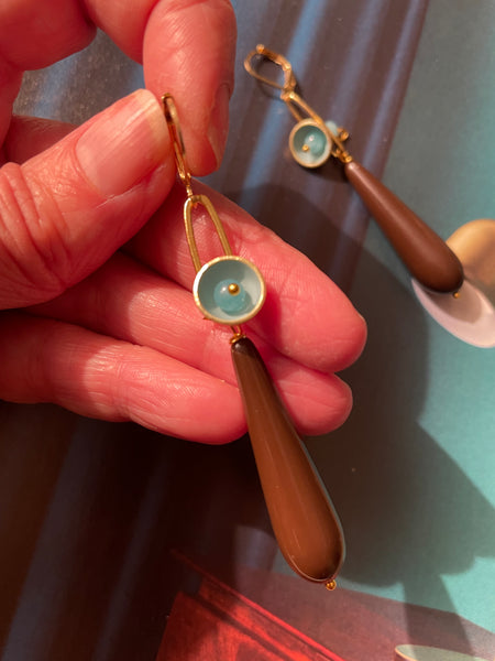 Orecchini concavo piccolo e goccia