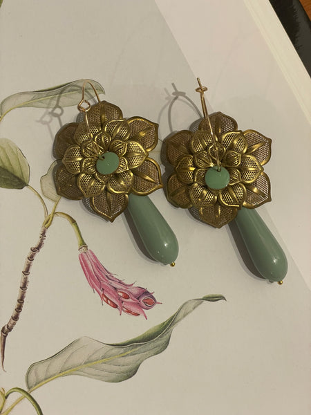 Orecchini filigrana tripla e goccia