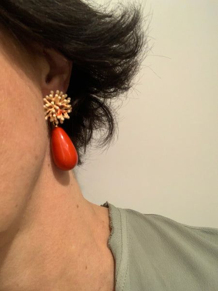 Orecchini corallo